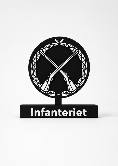 Infanteriet – Swedish Infantry Emblem - 3D printed scale model