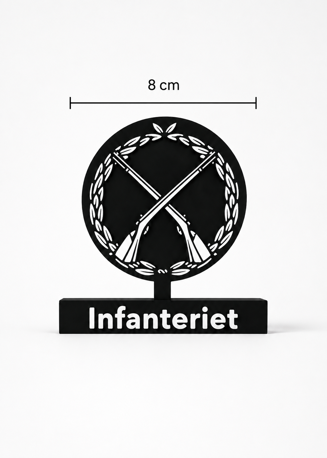 Infanteriet – Swedish Infantry Emblem - 3D printed scale model