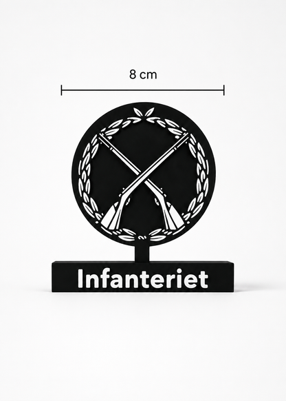 Infanteriet – Swedish Infantry Emblem - 3D printed scale model