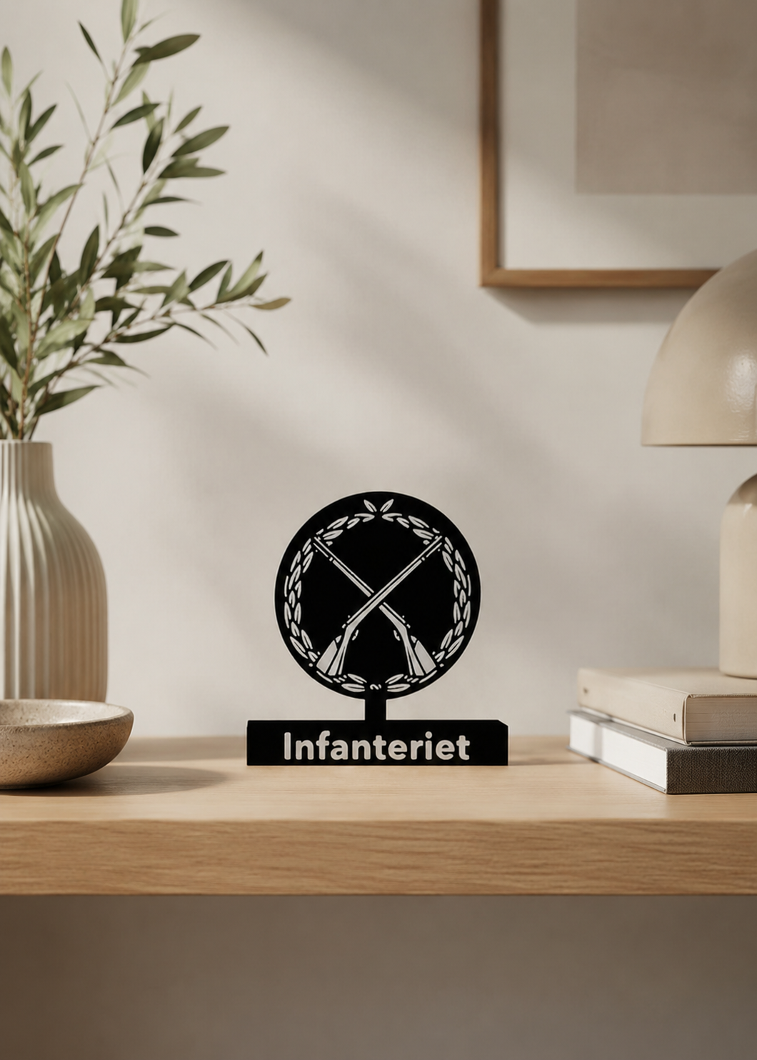 Infanteriet – Swedish Infantry Emblem - 3D printed scale model