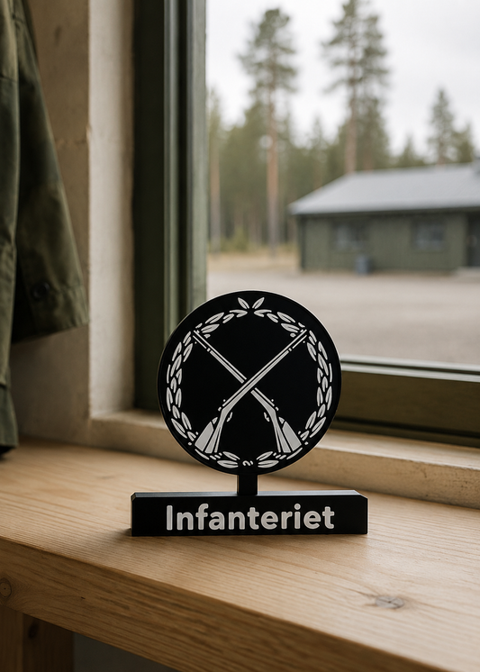 Infanteriet – Swedish Infantry Emblem - 3D printed scale model