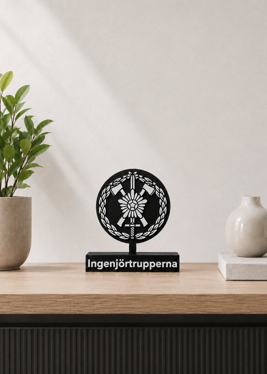 Engineer Troops Emblem – Ingenjörtrupperna (3D Printed)