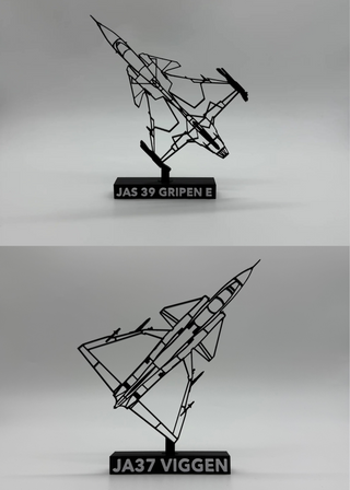 Gripen + Viggen Duo Pack – 3D Printed Scale Models