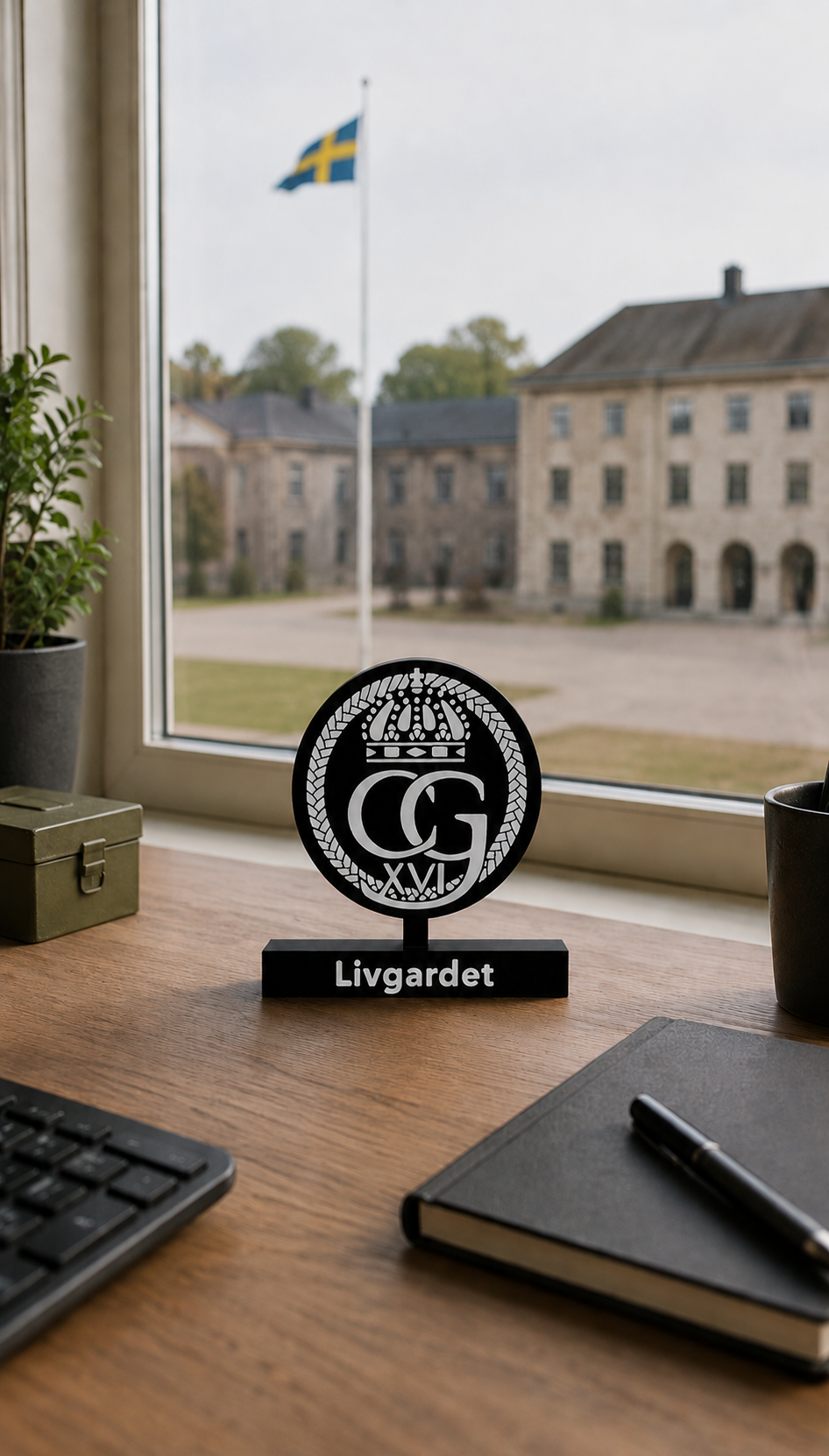 Livgardet Emblem – The Royal Guards (3D Printed)