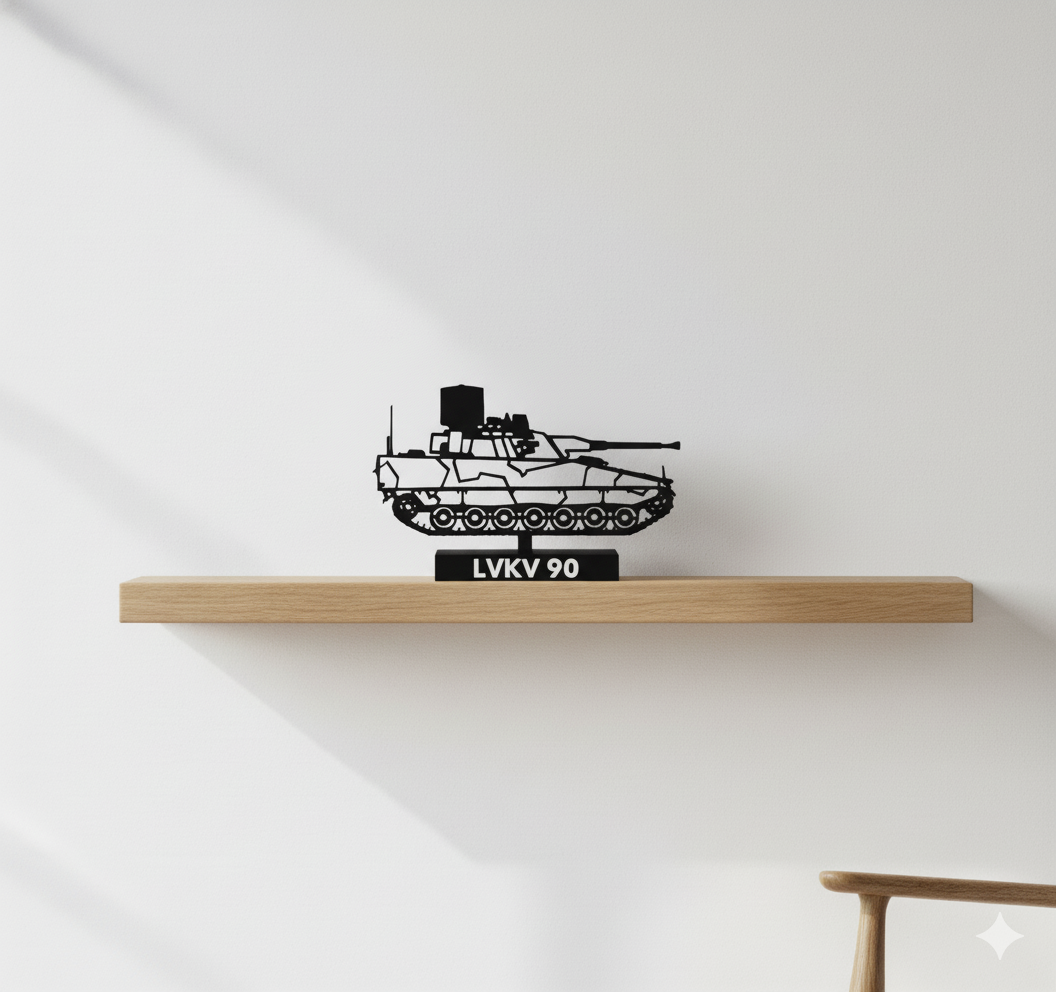 LVKV 90 – Luftvärnskanonvagn 90 (Swedish AA Gun) — 3D Printed Model