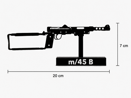 M45 “Bertil” (kpist) – Swedish Submachine Gun (3D Printed Model)