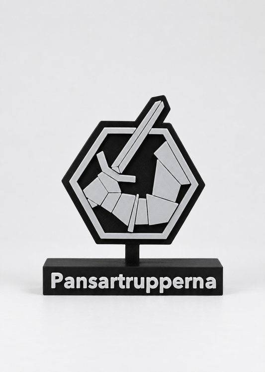 Armoured Troops Emblem – Pansartrupperna (3D Printed)