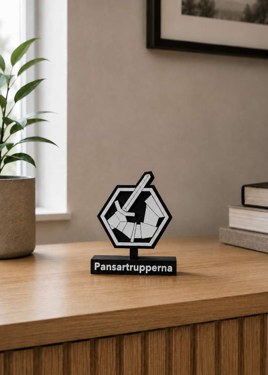 Armoured Troops Emblem – Pansartrupperna (3D Printed)