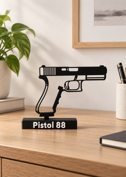Glock 17 / Pistol 88 — 3D Printed Scale Silhouette