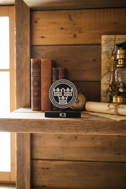 K3 Emblem – Livregementets Husarer (3D Printed)