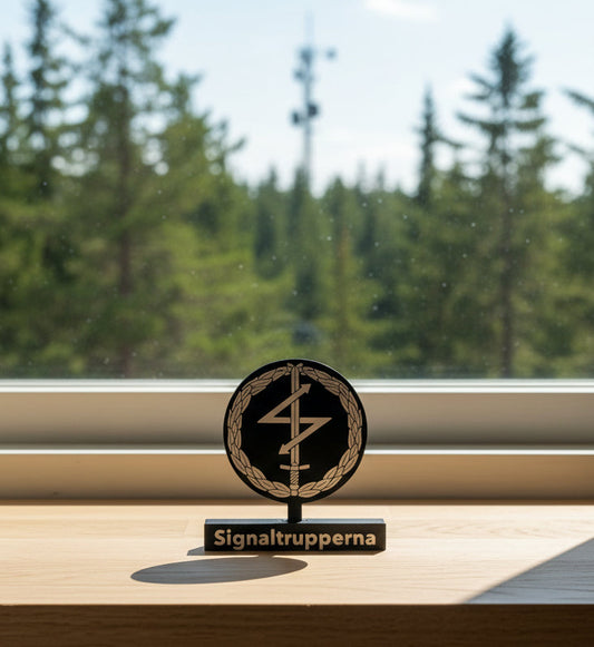 Signal Troops Emblem – Signaltrupperna (3D Printed)
