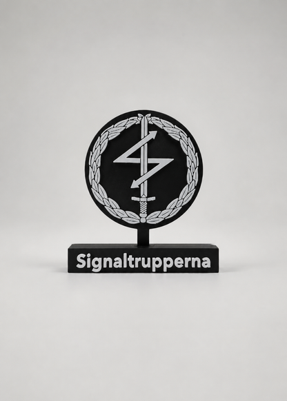 Signal Troops Emblem – Signaltrupperna (3D Printed)