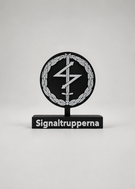 Signal Troops Emblem – Signaltrupperna (3D Printed)