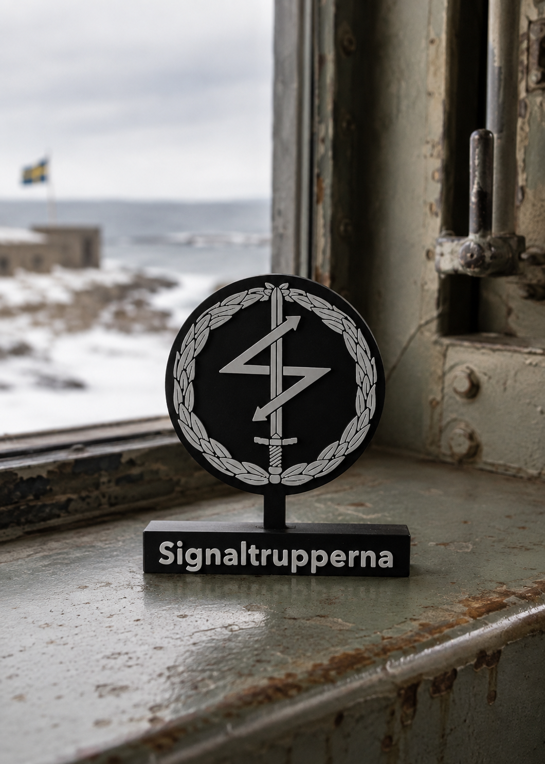 Signal Troops Emblem – Signaltrupperna (3D Printed)