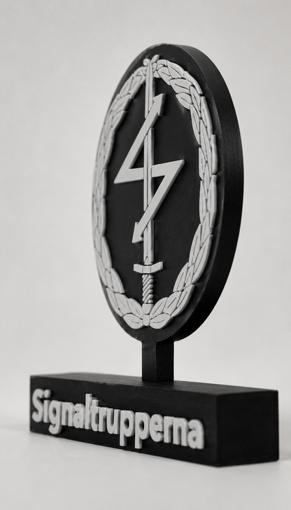 Signal Troops Emblem – Signaltrupperna (3D Printed)