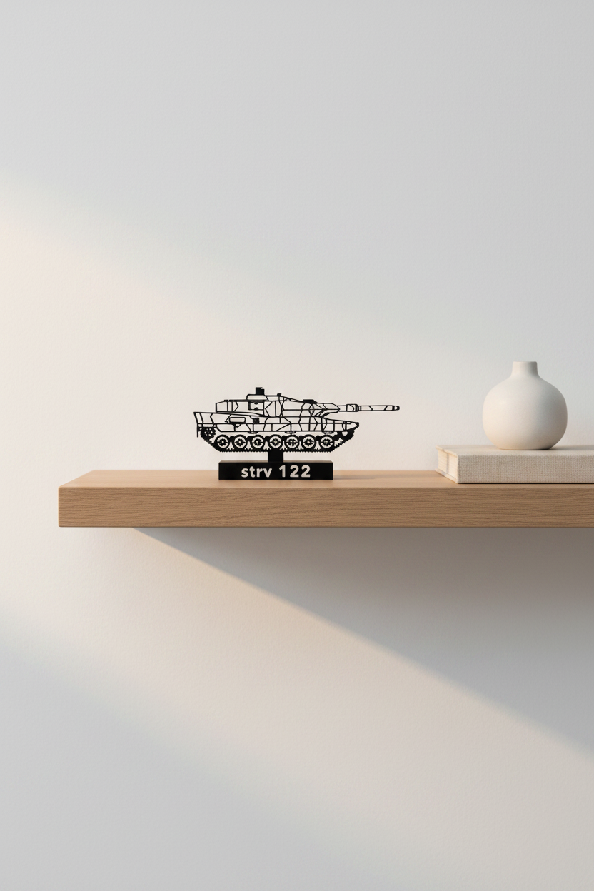 Stridsvagn 122 (strv 122)  - 3D Printed Scale Model
