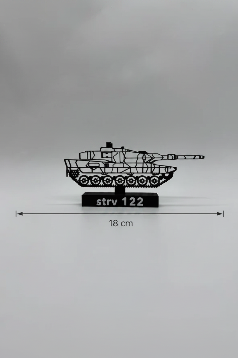 Stridsvagn 122 (strv 122)  - 3D Printed Scale Model