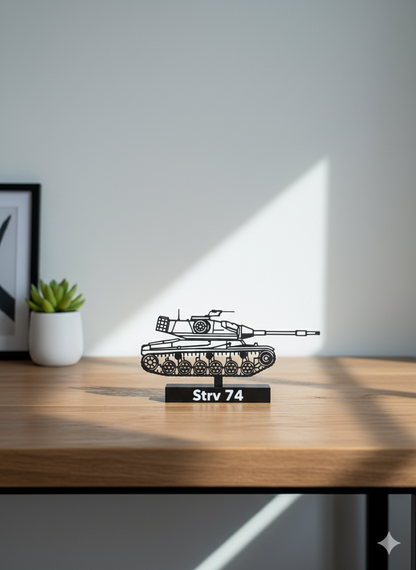 Strv 74 - Stridsvagn 74 - 3D Printed Scale Model