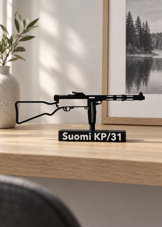 Suomi KP/-31 – Finnish Submachine Gun (3D Printed Model)