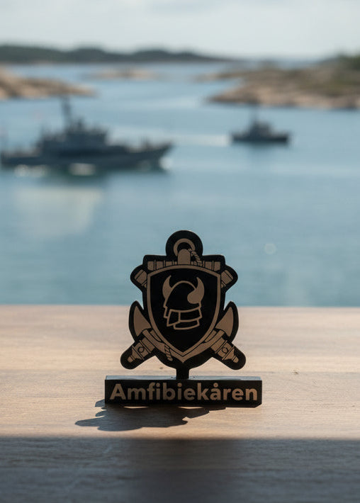 Amfibiekåren Emblem – Torleif & Anchor (3D Printed)